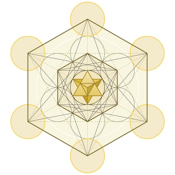 Metatron symbol vector design