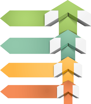 Arrow infographics template background png