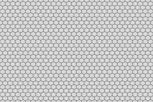 Simple geometric background with hexagon cells texture. Vector seamless pattern.