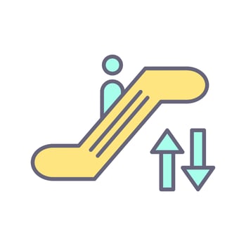 Escalator Vector Icon