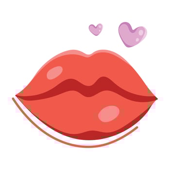Trendy Lips Concepts vector