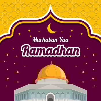 Marhaban Yaa Ramadhan vector