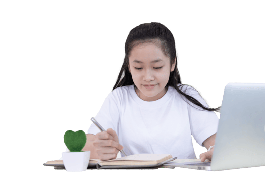 Study online via laptop png