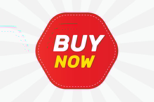 Sticker label buy now  vector illustration