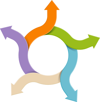 arrow infographics element png