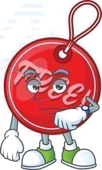 Cute Christmas Free Tag vector