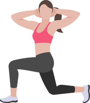 woman workout exercise png