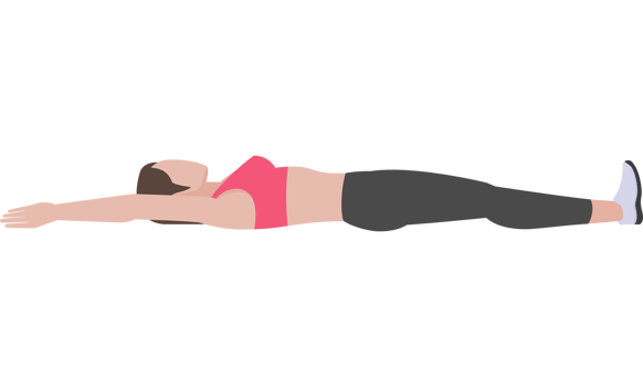woman exercises flat color png