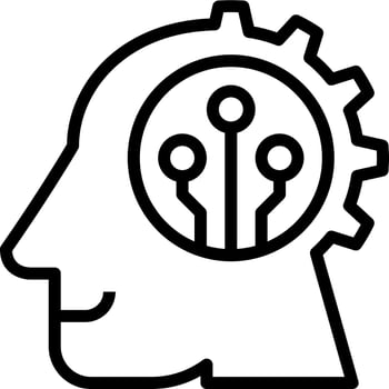 machine modern line style icon vector