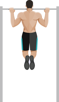 weight exercises people flat color png