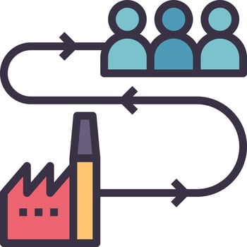 supply modern line style icon vector