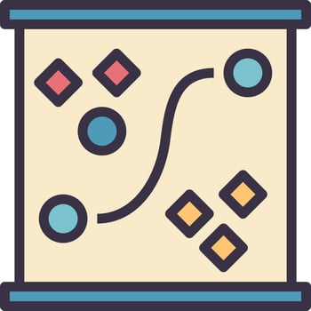 tactic modern line style icon vector