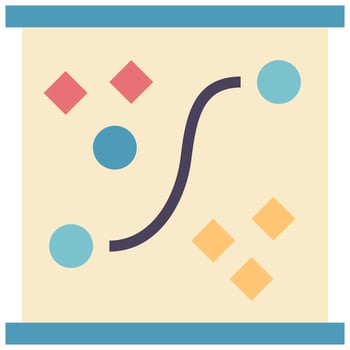 tactic flat style icon vector