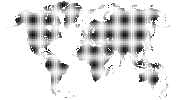 World map with small blacks dots pattern png