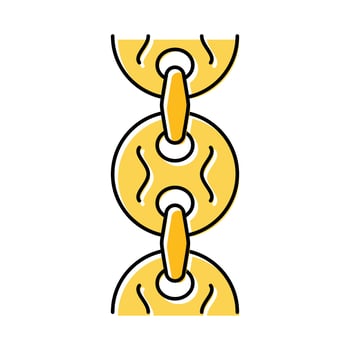 puffed mariner chain color icon vector illustration