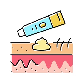 healthcare cream color icon vector illustration