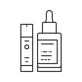 firming serum line icon vector illustration