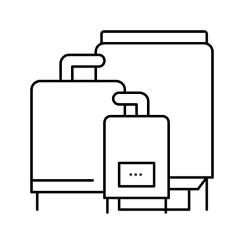 pharmaceutical drugs manufacturing line icon vector illustration