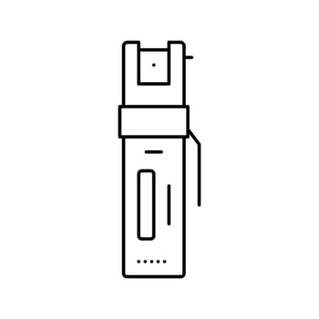 pepper spray line icon vector illustration