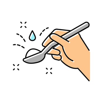 vinegar soda color icon vector illustration