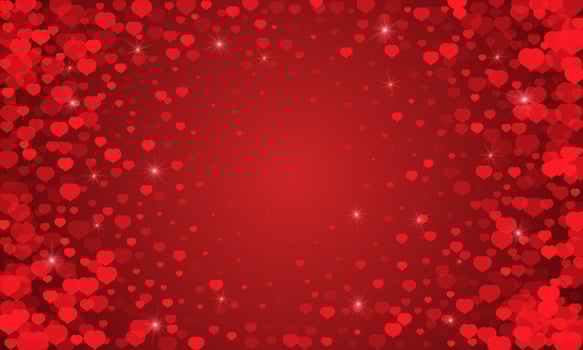 Happy Valentines Day Background. Abstract hearts for Valentines Day Background Design. Vector illustration.