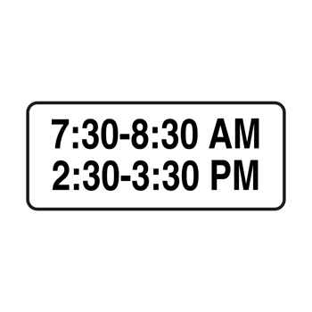 Flat road sign with timing on a Transparent background background. png