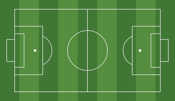 Soccer Field Vector Illustration, Perfect for Sports-Themed Designs