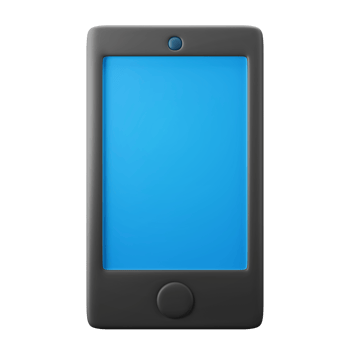 minimal modern mobile phone screen user interface theme 3d style render ui icon illustration isolated png