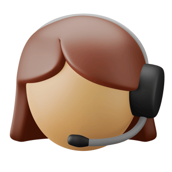 woman customer support call center symbol user interface theme 3d icon render illustration isolated png