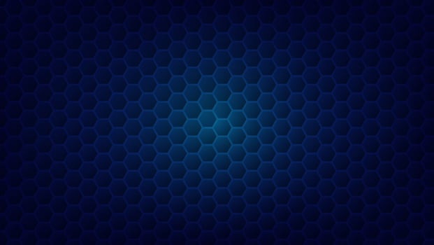 hexagon pattern with blue lighting for graphic design element. abstract futuristic technology background concept vector
