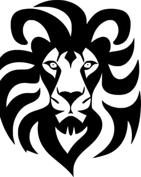 vector illustration of lion head