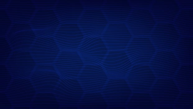 hexagon pattern with blue lighting for graphic design element. abstract futuristic technology background concept vector
