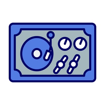 Turntble Vector Icon