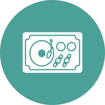 Turntble Vector Icon