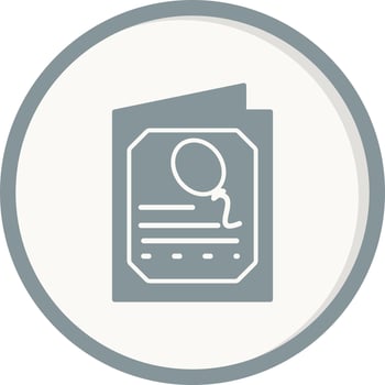 Birthdaycard Vector Icon
