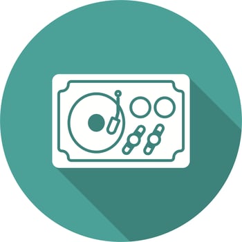 Turntble Vector Icon