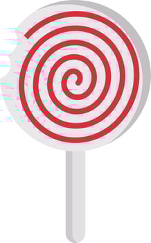 Lollipop candy icon vector