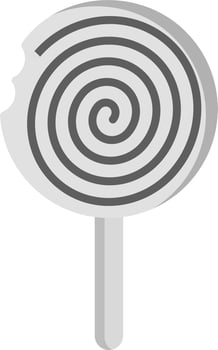 Lollipop candy icon vector