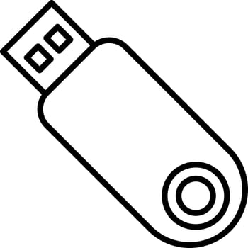 USB Storage Vector Icon