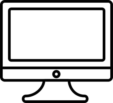 Monitor Screen Vector Icon