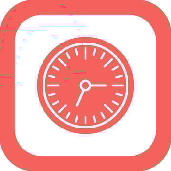 Wall Clock Vector Icon