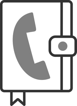 Contact Book Vector Icon