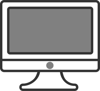 Monitor Screen Vector Icon