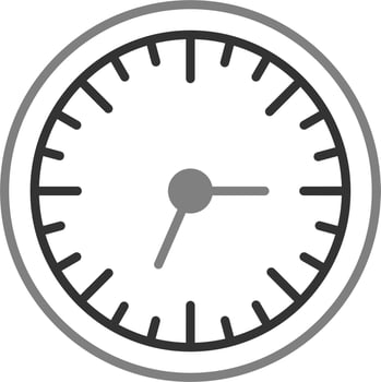 Wall Clock Vector Icon