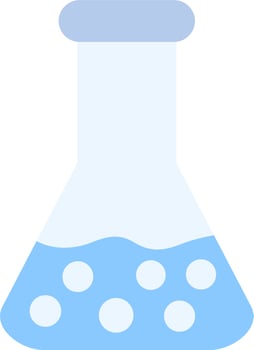 Flask tube Icon vector