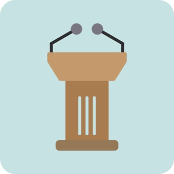 Podium Vector Icon