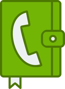 Contact Book Vector Icon