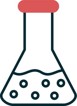 Flask Test Tube Icon vector