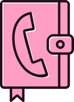 Contact Book Vector Icon
