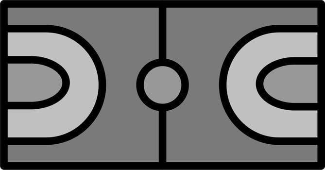 Basketball Court Icon vector